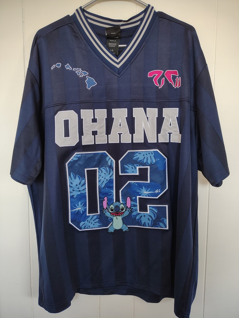 Disney Navy Blue Ohana Stitch Jersey